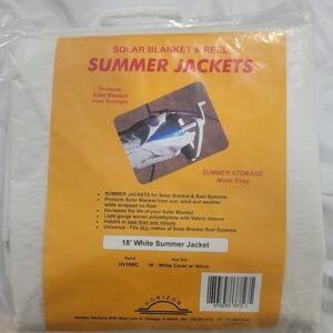 Horizon White Summer Jacket for Solar Blanket & Reel Systems